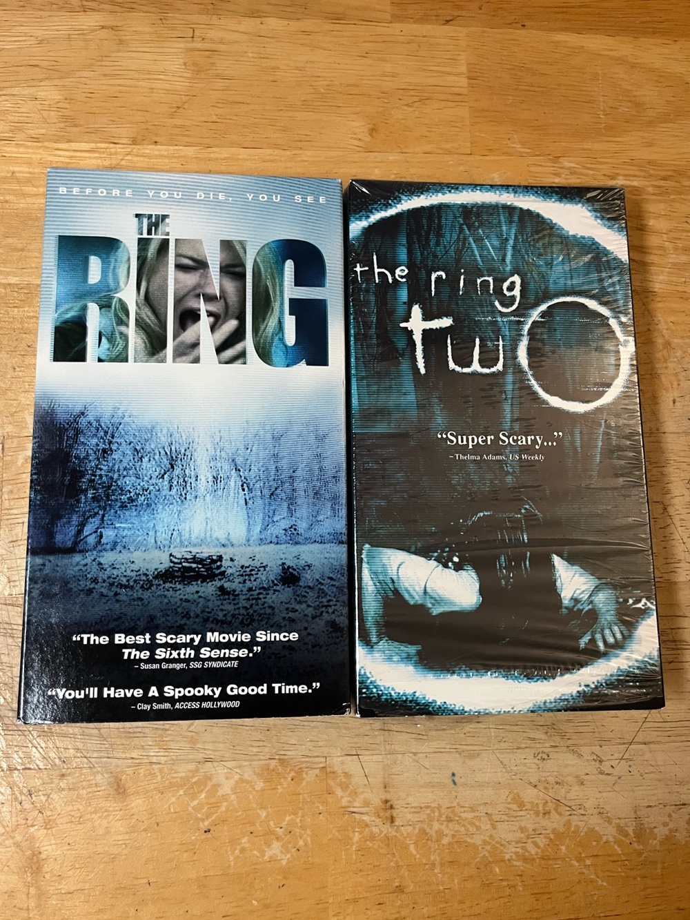 The Ring and The Ring two vhs movie tape collection Horror vintage 2002
